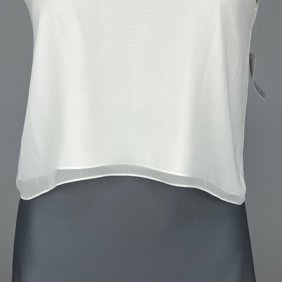 Ceremony Joanna August Womens Plus Sonya Chiffon Top Going to the Chapel sz XXL - Picture 4 of 16